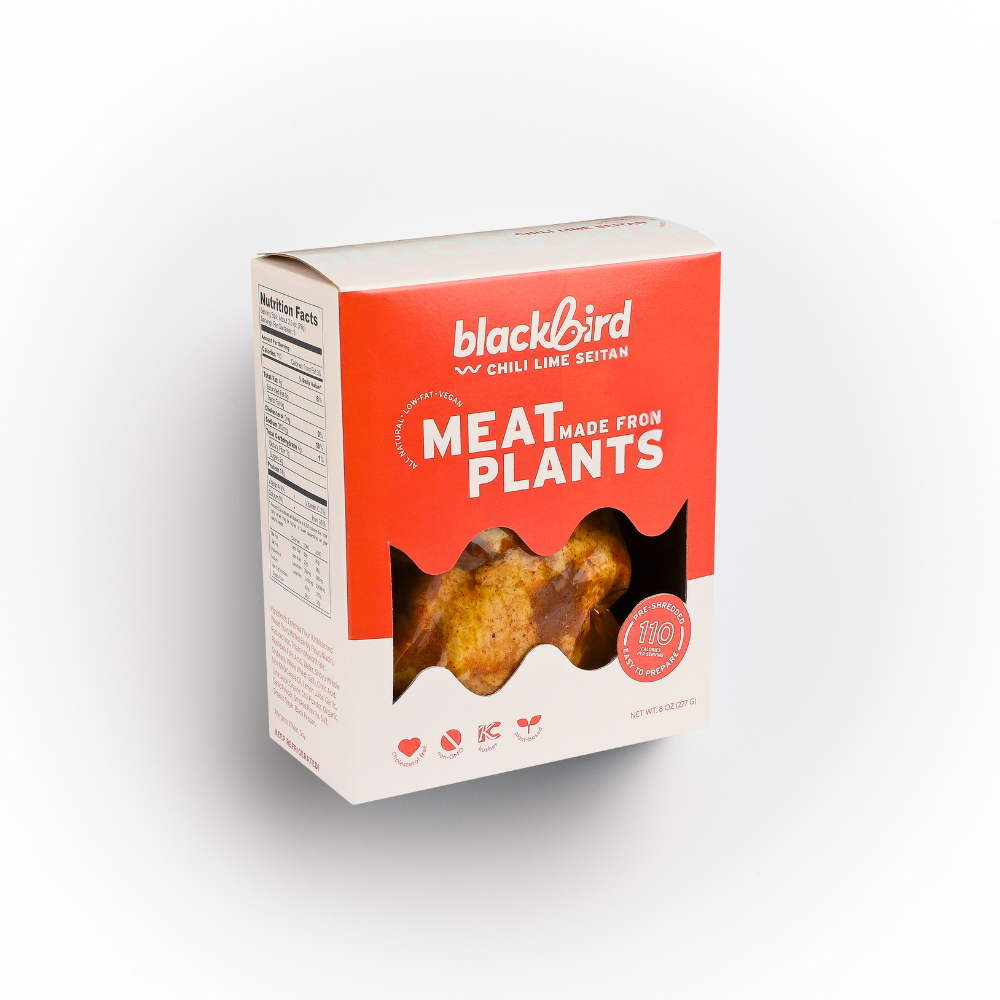 TEXAS BBQ SEITAN 8oz (12 PACK) — Blackbird Foods